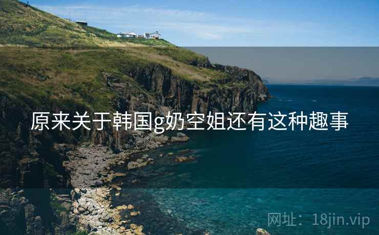 原来关于韩国g奶空姐还有这种趣事