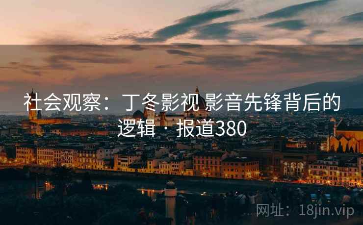 社会观察：丁冬影视 影音先锋背后的逻辑 · 报道380